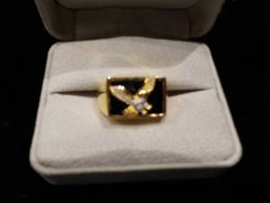 RGOS Blk Onyx Dia Eagle Ring...
