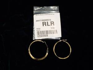 10K YG Medium Tube Hoop Earrings...