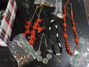 Necklaces and a box of Jewelry...