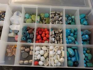 3 Storage Boxes of Craft Beads...