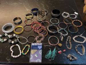 Lot of Bracelets and Earrings- some...