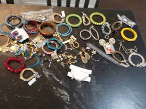 Lot of Bracelets and Earrings- some...