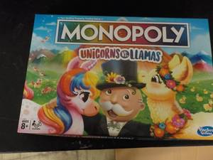 Monopoly Unicorns and Llamas...