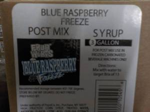 3 Gallon Blue Raspberry Freeze Post...