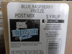 3 Gallon Blue Raspberry Freeze Post...