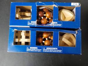 Set of 2 Packs - 3 Wooden Puzzles G...