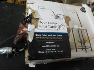Floor Lamp with Table- open box...