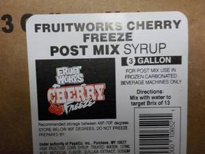 3 Gallon Fruitworks Cherry Freeze P...