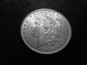 1884 O Morgan Silver Dollar