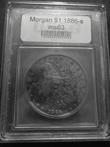 1886 S Morgan Silver Dollar