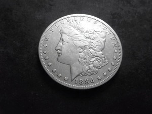 1886 O Morgan Silver Dollar
