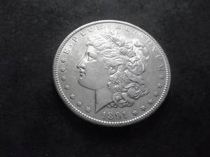 1891 S Morgan Silver Dollar