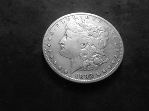 1892 S Morgan Silver Dollar