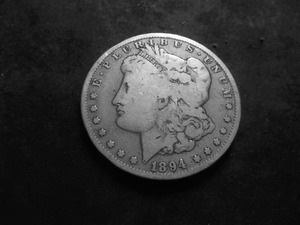 1894 O Morgan Silver Dollar