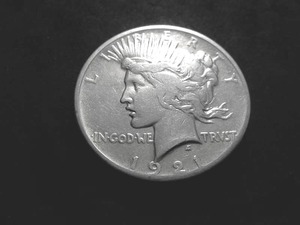 1921 Peace Silver Dollar