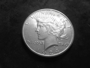 1924 S Peace Silver Dollar