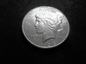 1926 S Silver Peace Dollar
