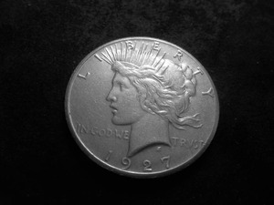 1927 Peace Silver Dollar