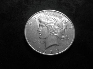 1927 D Peace Silver Dollar