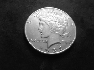 1935 Peace Silver Dollar