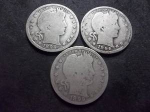 1894, 1896, 1899 Barber Quarters