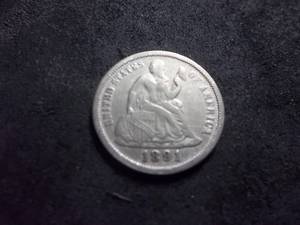 1891 Seated Liberty Dime