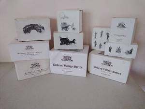 lot 99 image: 10 Pieces of Department 56 Heritage Village Collection Items in Boxes