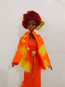 lot 58 image: Vintage 1966 Mattel African American Barbie Doll