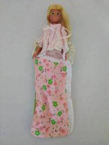 lot 134 image: Vintage 1967 Mattel Doll with Sleeping Bag