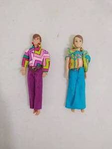 lot 162 image: Pair of Vintage 1970 Mattel Male Dolls