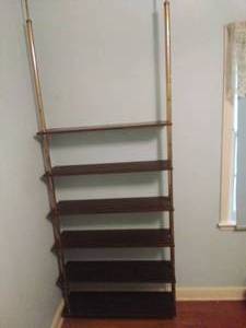 lot 339 image: Vintage Tension Pole Shelf