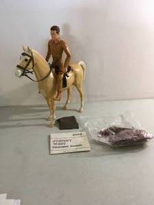 lot 63 image: Vintage Marx Johnny West Action Figure with Thunderbolt