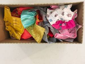 lot 110 image: Lot of Vintage Doll Clothes Some Barbie Size