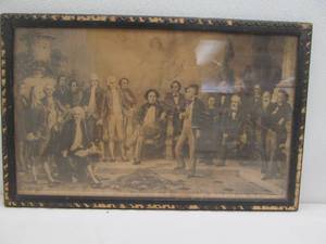 Antique 1911 Musical hall of Fame picture