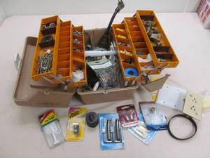 Fenwick tackle box, camper repair hardware