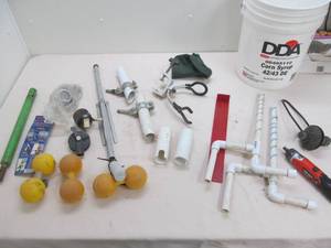 Rod holders, markers, ruler