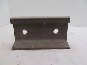 Railroad iron for anvil