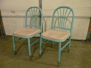 Vintage metal chairs