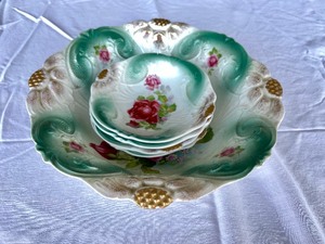 lot 3 image: Antique Porcelain Painted Bowls Made in Germany