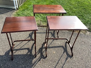 lot 23 image: Set of Wood Nesting Tables
