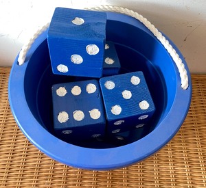 lot 29 image: Large Bucket O Dice Game Set (Wooden Yard Dice)