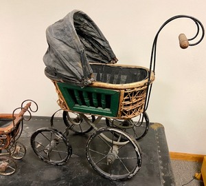lot 51 image: Pair of Antique Doll Stroller  Buggys