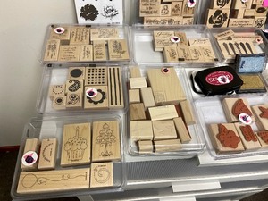 lot 61 image: Stamps & Ink Pads for Scrapbooking & Crafts
