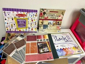 lot 104 image: Assorted Patterned & Colored Paper & Card Stock for Crafting
