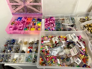 lot 108 image: Large Lot of Assorted Beads for Crafting