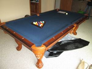 lot 1 image: Legacy Builders Pool Table With Co...