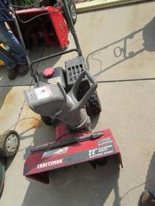 lot 56 image: Craftsman 22 Electric Start Snow T...
