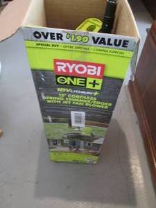 lot 99 image: Ryobi 18V One 13 Cordless String T...