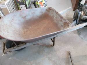 lot 105 image: Metal Wheelbarrow...