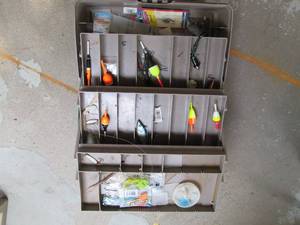 lot 125 image: Fishing Tackle Box With Contents...